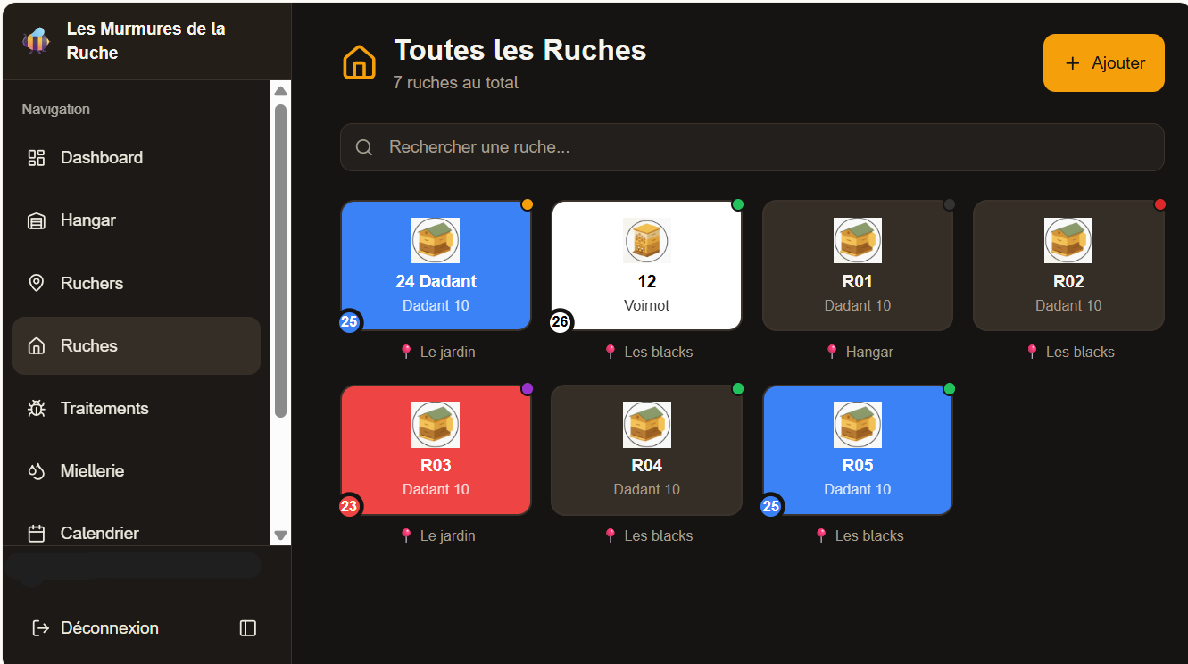 application de suivi apicole des murmures de la ruche application de suivi apicole des murmures de la ruche